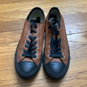 Brown leather converse mens size 9.5